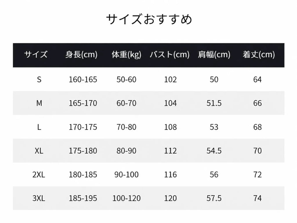 Bocitton ST.28 Tシャツ サイズ表