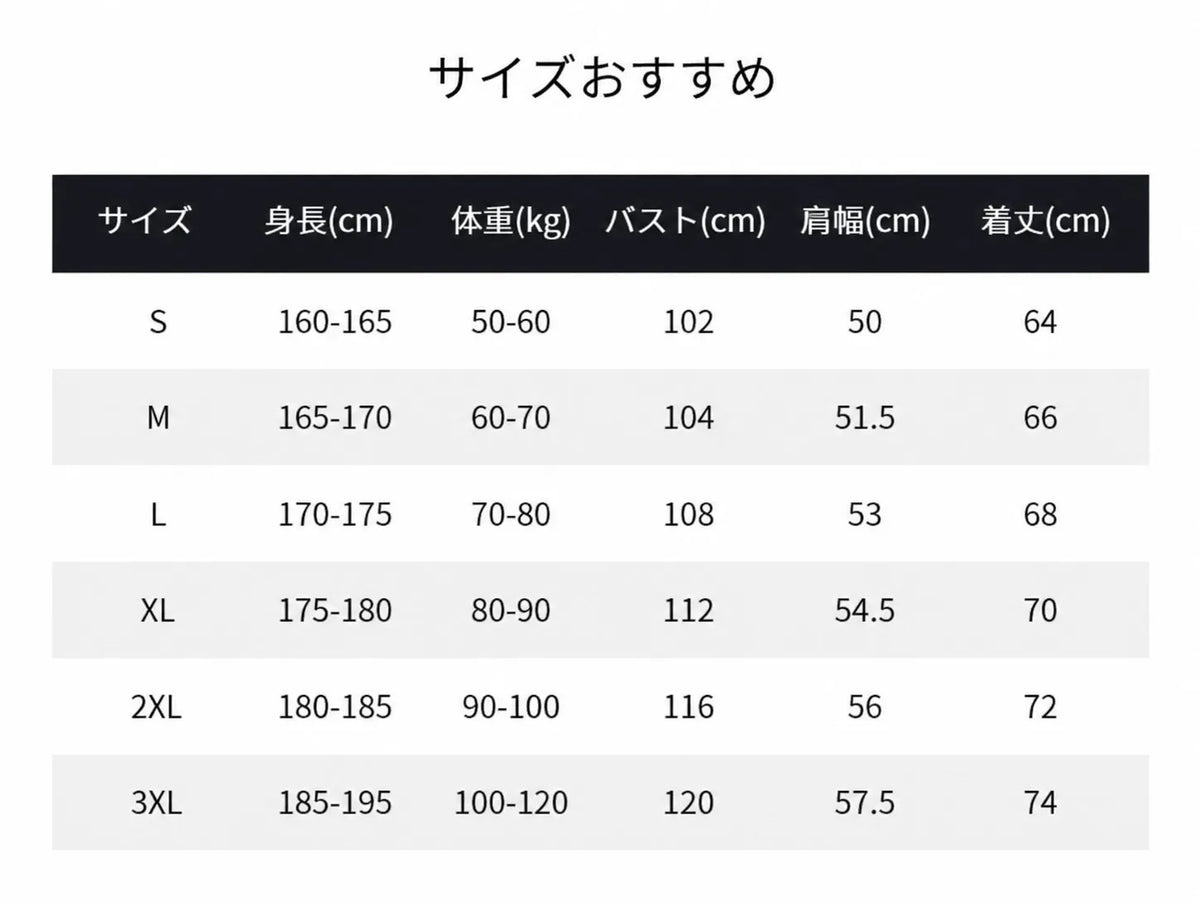 Bocitton ST.28 Tシャツ サイズ表